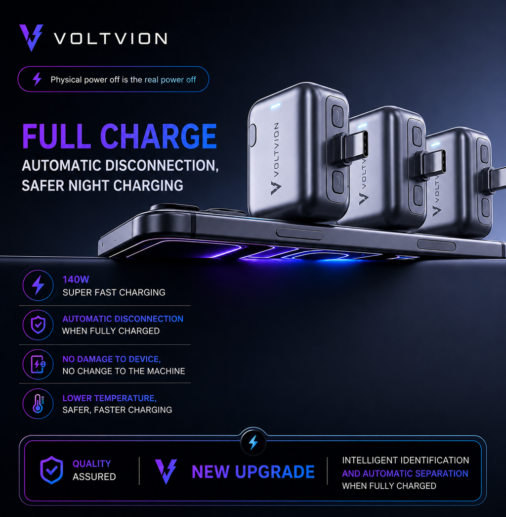 Voltvion 140W USB-C Smart Charging Adaptor with Auto Shut-Off
